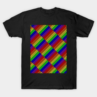 Gay Flag Pattern T-Shirt